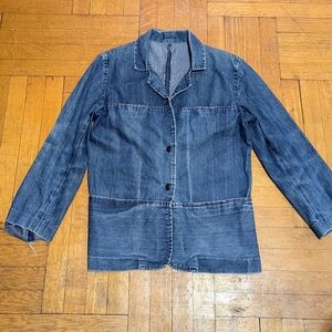 Vintage 1940/50's Worn In Distressed Denim Jacket